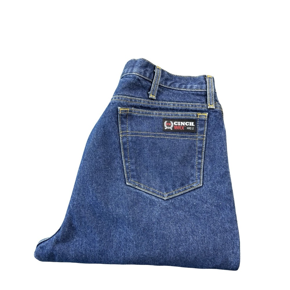 CINCH WRX Flame Resistant Mens Jeans Blue White Label 35X36 FR HRC-2